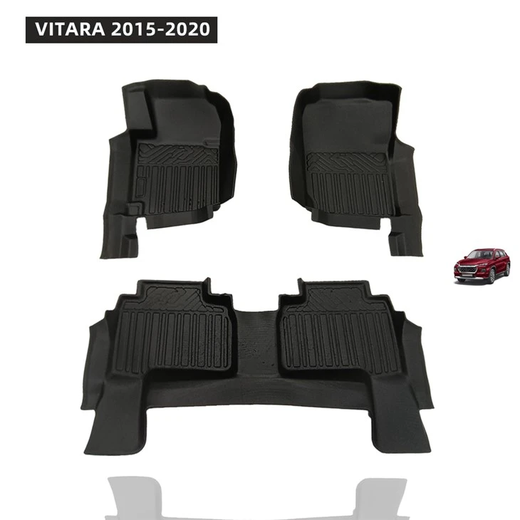 5D TPE Car Mat Colorful Abrasion Resistant For VITARA 2015-2020